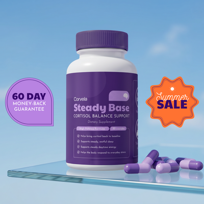 Corvela Steady Base™ Capsules - Lower Cortisol, Restore Your Rhythm