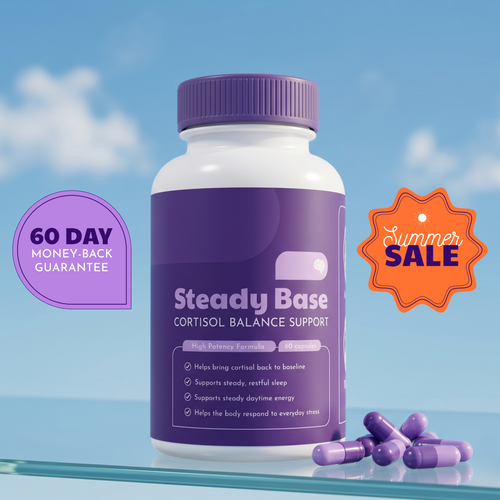 Corvela Steady Base™ Capsules - Lower Cortisol, Restore Your Rhythm - Home P