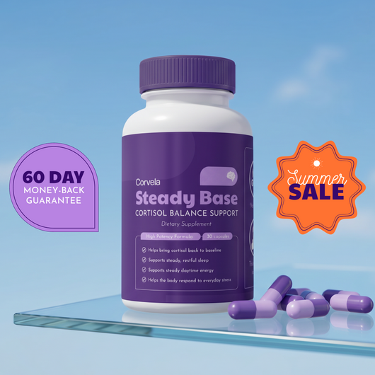 Corvela Steady Base™ Capsules - Lower Cortisol, Restore Your Rhythm
