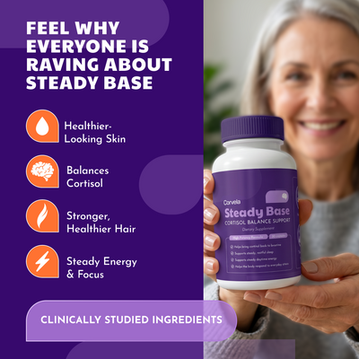 Corvela Steady Base™ Capsules - Lower Cortisol, Restore Your Rhythm