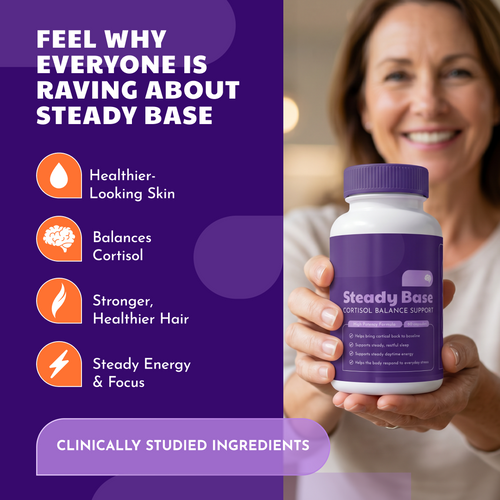 Corvela Steady Base™ Capsules - Lower Cortisol, Restore Your Rhythm - Home P