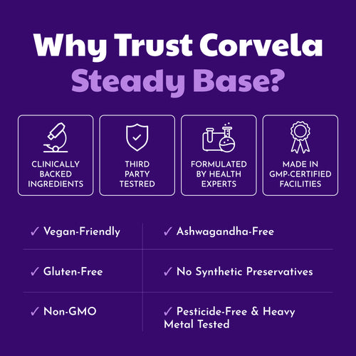 Corvela Steady Base™ - Lower Cortisol, Restore Your Rhythm